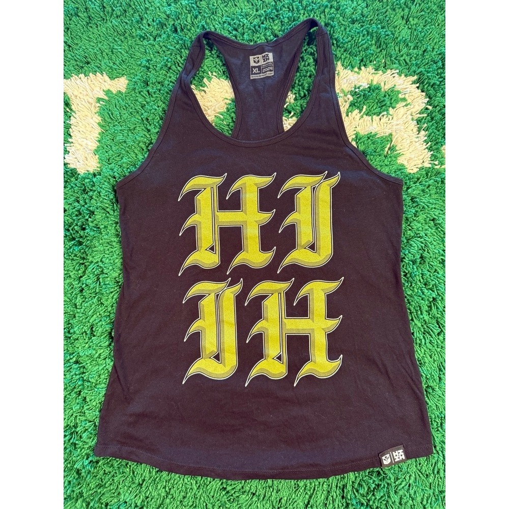 Hawaii's Finest Tank Top Womens XL Black Excellent Racerback HI‎ IH Graphic